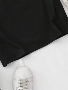Women's T-Shirt For Spring And Summer - Black - View 3