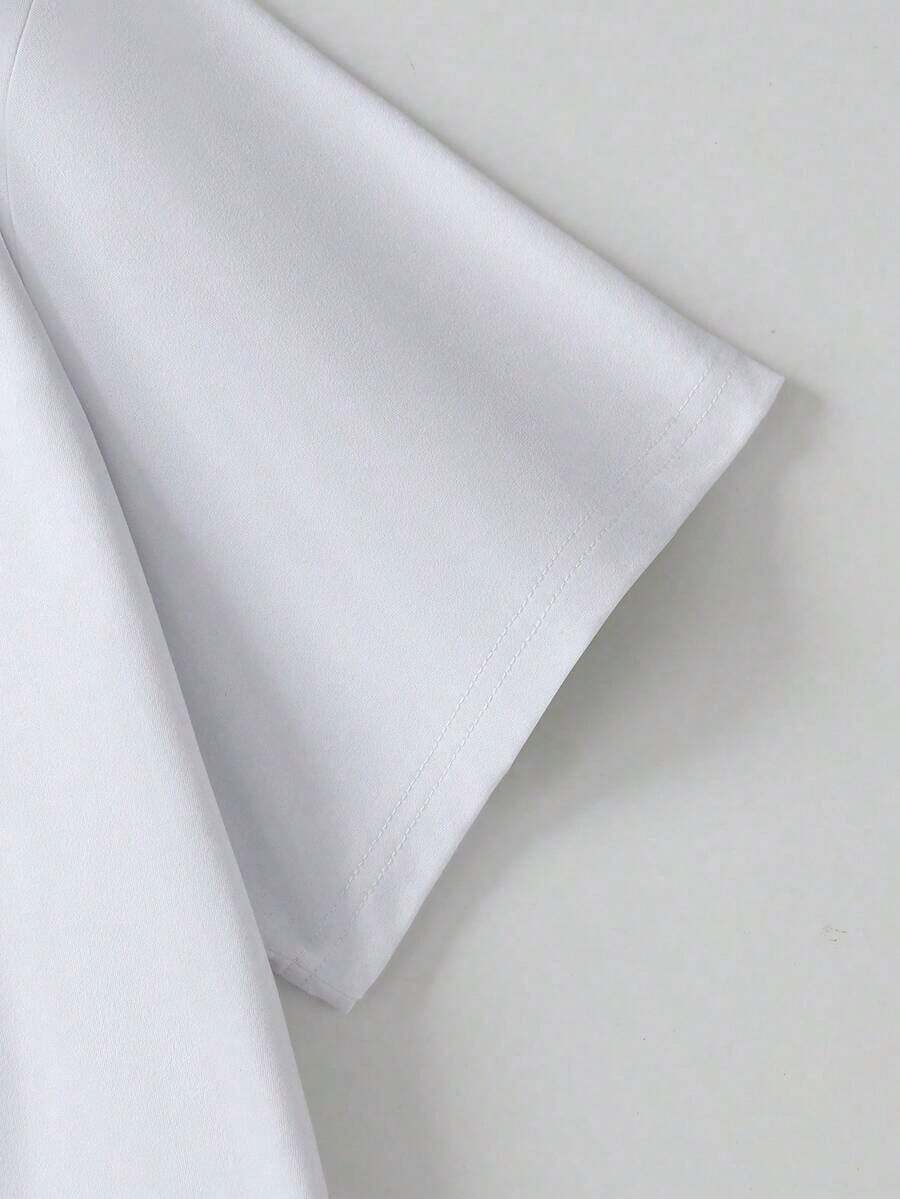 Camiseta mujer algodón verano nueva, estampado auto carreras Tokio Y2K, transpirable camiseta hombre informal para look pareja diario - Blanco - Ver 1