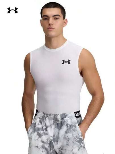 Under Armour Serie HeatGear OG | Chaleco deportivo de compresión de alta intensidad para hombre, transpirable y multientrenamiento.