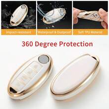 Vỏ bọc chìa khóa ô tô Nissan - Phù hợp cho các mẫu xe Teana, Tiida, Sylphy, Sentra, Vỏ bảo vệ điều khiển từ xa ô tô, chống rơi, chống bụi - Một cỡ - Xem 12