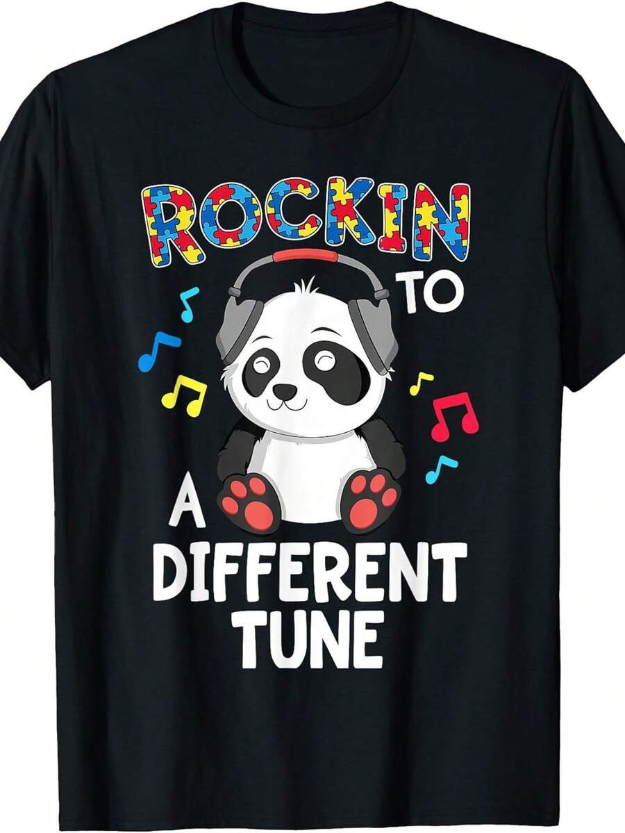 Nueva camiseta de manga corta para mujer de 180 g,% algodón - Camiseta casual versátil con estampado de verano para hombre - Camiseta con estampado de verano para parejas - Unisex - Regalo para vacaciones - negro - Ver 1