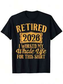 2026 Retirement Humor-Shirt - Black - View 1
