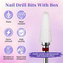 1pc Nail Drill Bit Professional Nail File For Gel Removal - Multicolor - View 10