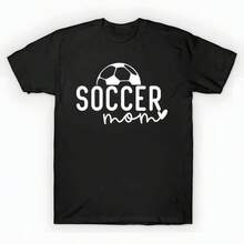 Soccer Mom T-Shirt (5) unisex de la de algodón puro de alta densidad de 220 g. C-AmiS-eta uniS-ex 100 % aL-Godón de - Tejido de alta densidad. Apta para todo tipo de perS-onas, ya sean mujeres o hombres. Tejido duradero de alta C-Alidad apto para todas las estaciones, suave al tacto pero duradero. Tops transpirables. Conjuntos de otoño para mujer. Conjuntos de vaC-Aciones para mujer. Disfraz de Halloween para mujer. - Negro - Ver 6