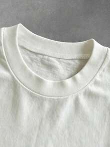 Manfinity  Camiseta De Hombro Caído Con Diseño Oversized Para Hombres - Burdeos - Ver 6
