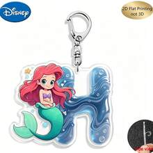 [Móc khóa nam in phẳng 2D hình Công chúa Disney, mặt dây chuyền chữ cái đầu tên cặp đôi gồm 26 chữ cái tiếng Anh từ A-Z, thích hợp làm quà tặng Lễ Tạ ơn, Lễ Phục sinh, Ngày của Cha, Ngày Valentine, Sinh nhật, Quà tặng mùa tựu trường] - Nhiều màu - Xem 28