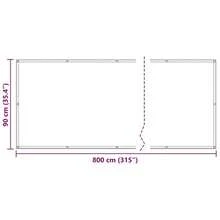 vidaXL Brise-vue pour balcon, revêtement de balcon avec œillets et corde, imperméable, pour balcon et terrasse, 90 x 800 cm, taupe, 100 % polyester Oxford - brun grisâtre - Voir 3