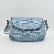Women's Large Capacity Crossbody Bag Pleated Flap Bag Multi Compartment Shoulder Bag - Black - View 4