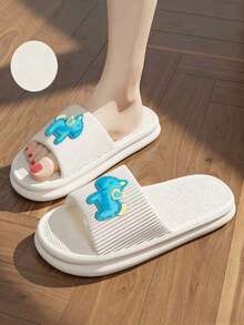Cartoon Casual EVA Slippers, Comfortable Home Wear For Spring & Autumn - White 12 - View 2