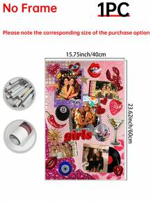 1pc Friendship Matchbox Collage Postcard With Glitter, Personalized Animal Gift, Editable Template, Customize Shiny Friendship Photo, Perfect Personalized Gift - Multicolor - View 14
