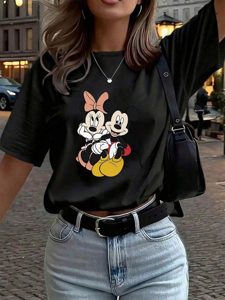 Women T-Shirts - Black - View 1