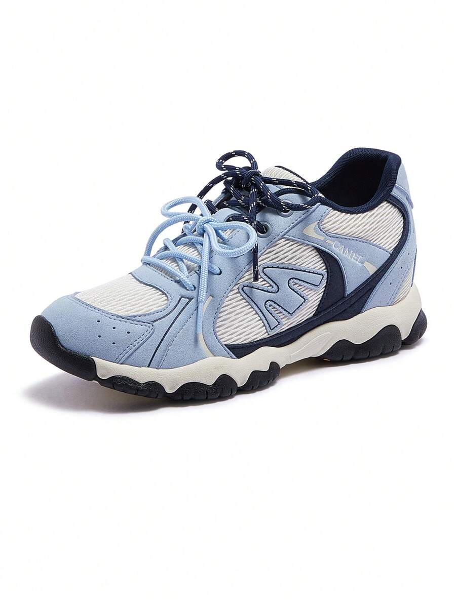 CAMEL CROWN Women's Outdoor Casual Shoes: Stylish, Comfortable, Versatile, Sporty, And Eye-Catching Lightweight Mary Jane Sneakers - Blue - View 1
