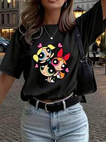 Women T-Shirts - Black - View 1