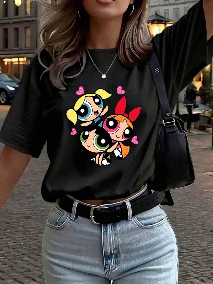 Women T-Shirts - Black - View 1
