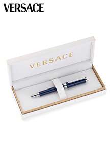 Versace Olympia Ballpoint Pen With Twist Mechanism Blue Ink Pen With Fine Tip Luxury Gift for Unisex - 圓形 - 查看 4