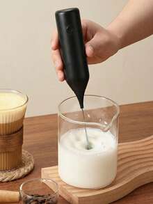 1pc Electric Milk Frother, Mini Milk Foamer, Handheld Electric Whisk, Battery Operated (Not Included) Drink Mixer, Hand Mixer For Coffee, Electric Wireless Blender For Lattes, Cappuccino Frappe, Chocolate, Portable Foam Maker For Christmas Gift - Multicolor - View 6