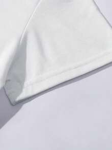 Viernes de Descuento Casual: Camiseta Estampada. Crea fácilmente un look dulce y casual. Perfecto para el tiempo libre de verano. Desplazamiento diario. Salidas informales. ¡Ropa para Vacaciones! - Alta calidad - Blanco - Ver 4