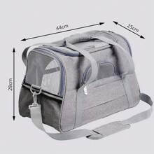 Foldable Breathable Washable Soft Pet Carrier Bag For Small Dogs And Cats Under 15 Lbs, Airline Approved - Grey - View 11