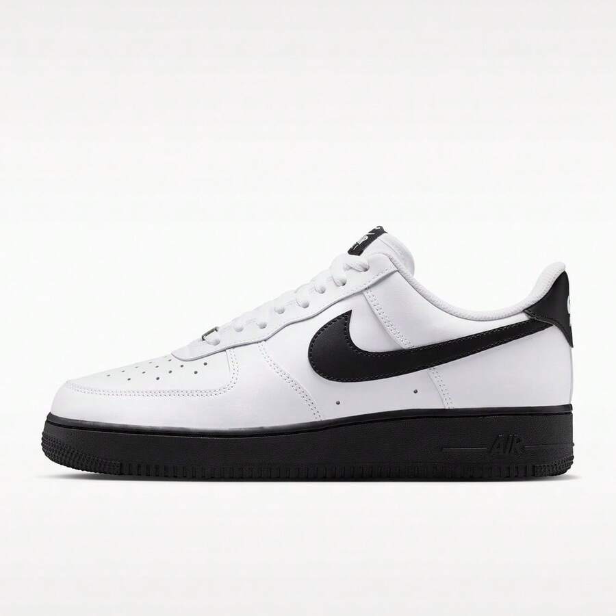 Nike Giày thể thao nam AIR FORCE 1 '07, kiểu dáng cổ thấp FJ4146-129 - Đen và trắng - Xem 1