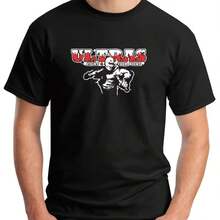 Printed T-Shirt For Men And Women - 黑色 - 查看 1