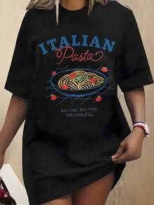 Camiseta Mujer Cuello Redondo Manga Corta Candy Candy Anime Retro Casual - Negro - Ver 1