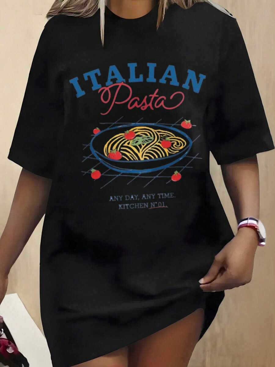 Camiseta Mujer Cuello Redondo Manga Corta Candy Candy Anime Retro Casual - Negro - Ver 1