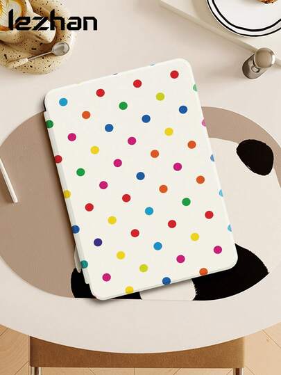 1 chiếc ốp bảo vệ họa tiết chấm bi nhiều màu sắc dễ thương, tương thích với Kindle 2024, Kindle NK 11/Kindle Kids, Kindle Paperwhite 5, 10.2 inch 2025 (thế hệ thứ 10)/ 11 (A16) 2025 (11 inch), Galaxy Tab A8 10.5 inch 2022, có chức năng tự động bật/tắt màn hình, nhẹ và tiện lợi, vừa vặn hoàn hảo để bảo vệ thiết bị đọc sách của bạn.