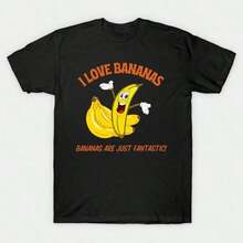 Camiseta Me encantan los plátanos220G C-AmiS-eta clásiC-A de aL-Godón uniS-ex de 220 g simpleM-ente perfecta. AdecuA-DA para todas las perS-onas, ya sean mujeres o hombres. Tejido duradero de alta C-Alidad apto para todas las costuR-AS, suave al tacto pero diseñado para durar. Tops transpirables. Conjuntos de otoño para mujer. Conjuntos de vaC-Aciones para mujer. Disfraz de Halloween para mujer. - Negro - Ver 6