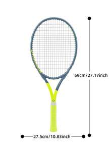 SALYWEE Power Tennis Racket, Composite Carbon Fiber, 102 Sq.In. Head Size, 16x19 String Pattern, One-Piece Molding Frame, Lightweight 310±5g Unstrung, 330mm Balance, Modern High-Tech Shock Absorbing Design, Sports Gears For Intermediate & Competitive Play - Multicolor - View 9