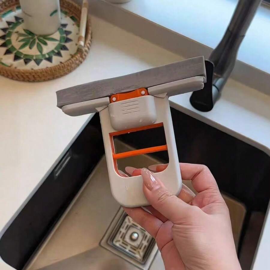 Set 4 buah Pel Mini Genggam yang Dapat Diperpanjang dengan 3 Kepala Spons, Pembersih Spons Meja yang Efisien dan Bebas Genggam, Pel Basah Kering yang Dapat Dicuci untuk Membersihkan Kaca Mobil dan Cermin, Alat Portabel Ringkas untuk Merapikan Rumah, Kamar Tidur, dan Kamar Mandi