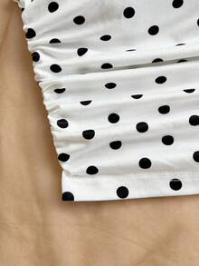 para mujeres que salen a la playa en verano, vacaciones, parte superior de mujer de color amarillo claro con hombros asimétricos, tirantes de lazo, fluida y ajustada, adecuada para fiestas, vacaciones, festivales de música, estilo bohemi - Blanco y Negro 2 - Ver 3