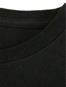 ComfortableRopa de mujer de talla grande, camiseta blanca holgada para mujer - top de estilo casual con estampado de chiles y momias, diseño de moda bohemia, adecuada para uso diario y disfr - Negro - Ver 6