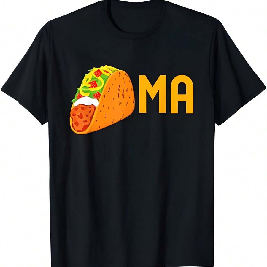 Camiseta de recuerdo divertida Taco Tacoma Washington - Negro - Ver 1