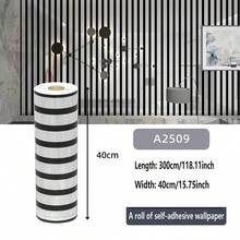 1 Roll Reflective Textured Self-Adhesive 3D Grid Wall Sticker, Decor For TV Background, Living Room, Bedroom - 1PC - View 14