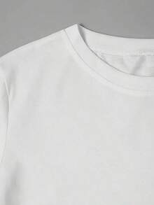 Women's Dance-Themed T-Shirt With DANCE MODE Print And Heart-Shaped Hands Icon - Casual Short-Sleeved Top With Round Neck And Soft, Stretchy Fabric For Dance Classes, Practice, Casual Wear - Suitable For Ballet, Hop, Ballroom Dancing - Unisex Cotton T-Shirt, Urban Vintage Style, Round Neck And Short Sleeves. - 白色 - 查看 3