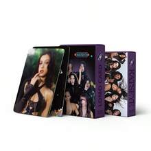 55Pcs KATSEYE Lomo Cards, Girl Group Purple Style Photocards, HD Aesthetic Postcards For Fans Collection Decor Gift - Multicolor - View 6