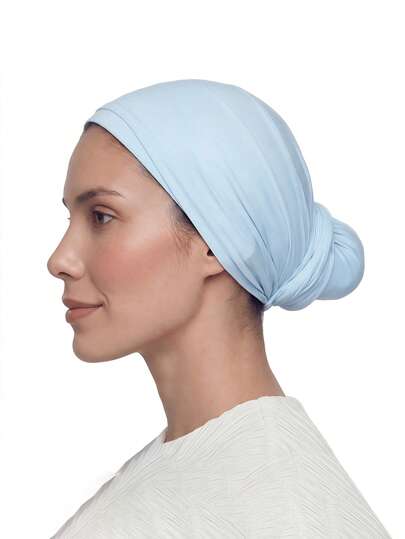 1pc Women's Instant Classic Solid Color Headscarf Hijab, Adjustable Versatile Turban Design, Soft Comfortable Viscose Fabric Suitable For Daily Wear, Sports, Yoga