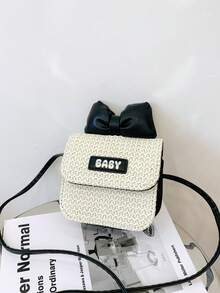 1pc This Stylish And Sweet Mini Square Bag With A Bow Is A Unique Design Suitable For Various Occasions. Versatile And Easy To Use, It'S Perfect For Outdoor Activities, Playtime, Commuting, And More, Making It A Perfect Gift For Teenagers. - Multicolor - View 14