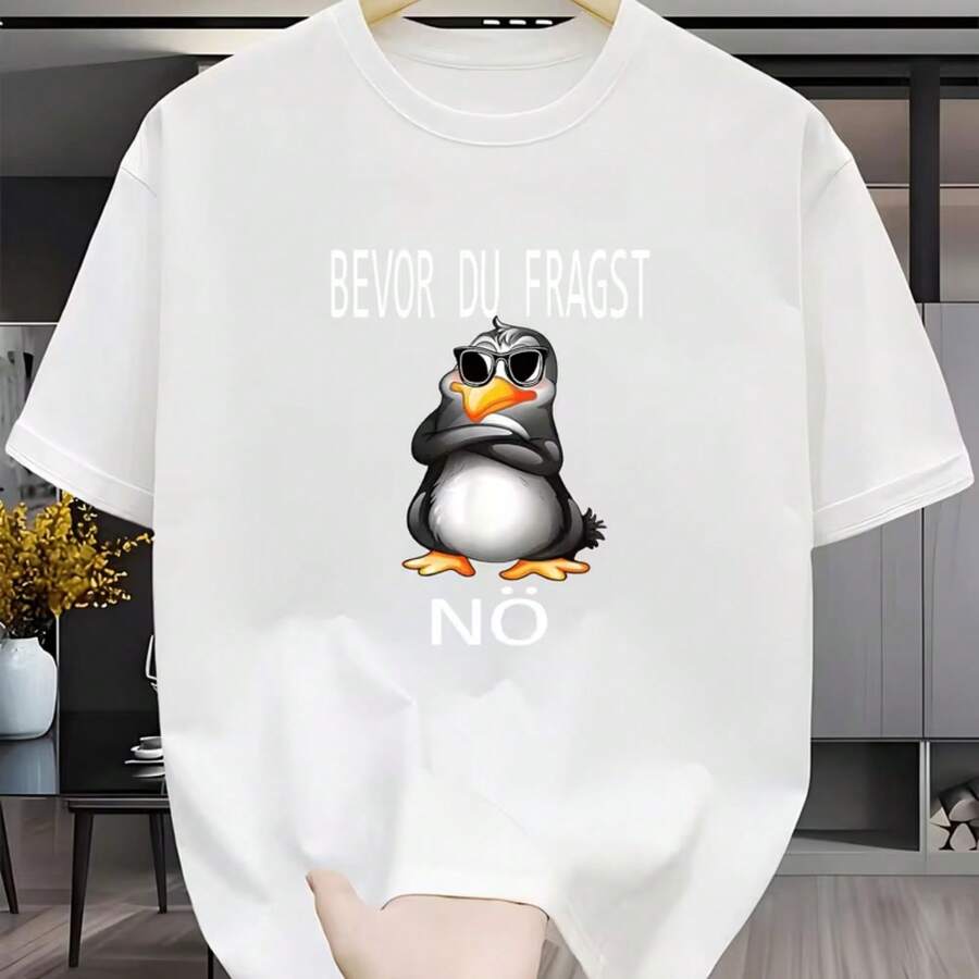 Camiseta impresa para hombres y mujeres - Blanco - Ver 1
