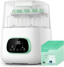 Baby Bottle Washer, Sterilizer & Dryer - All-In-One Cleaning Machine For Bottles, Pump Parts & Baby Essentials - Time-Saving & Effortless Care - White - View 1