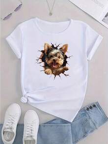 Women T-Shirts - White - View 2