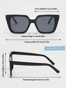 5pcs Fashionable Square Unisex Eyeglasses, Multiple Colors Available, Suitable For Daily Wear - Multicolor - View 2