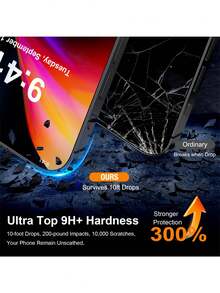 3pcs High Definition Tempered Glass Screen Protector, Dust-Free Installation, Compatible With IPhone 17 Pro Max/16 Pro Max/17/15 Pro/17 Air/16/15/14/13/12/11/16E/Plus/X/XR/XS Max, Full Coverage 9H Hardness, Ultra-Clear Anti-Scratch, Easy Installation, Phone Accessories - Black - View 2