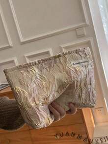 1个独立品牌花卉纹理化妆包，大容量便携内衬，护肤品和化妆品收纳包，适合旅行、通勤、送礼，高品质女性日常必备品 - 彩色 - 查看 6