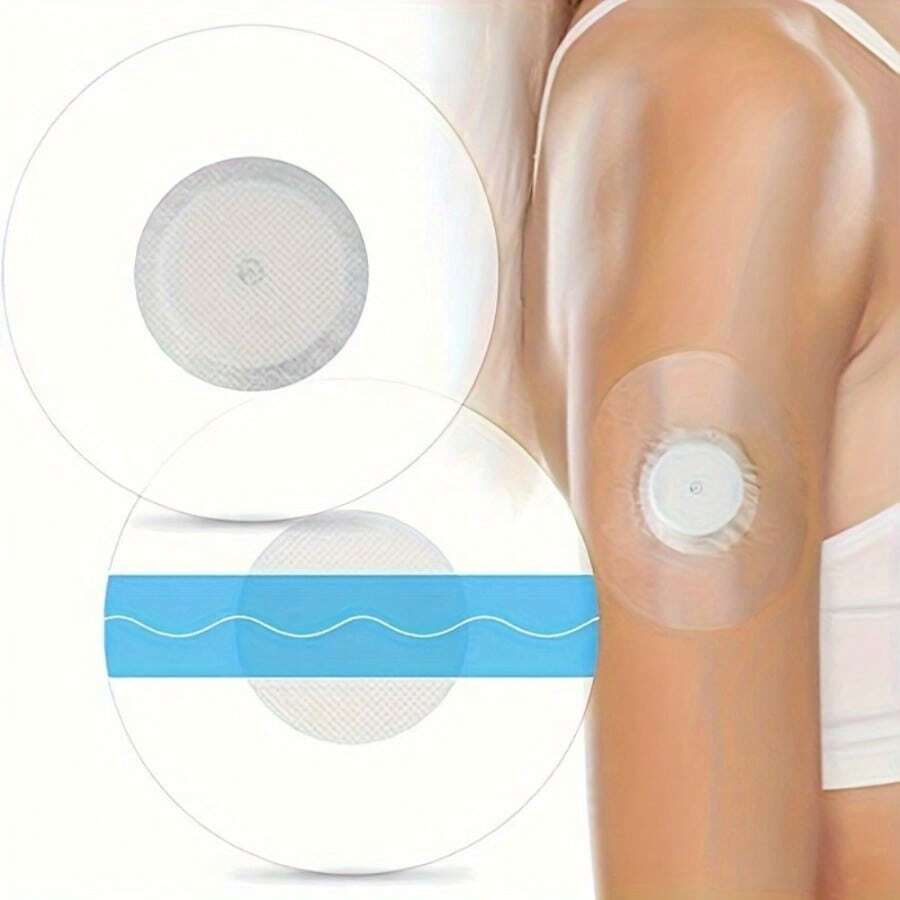 60 Pieces/Set Of Sensor Patch Protective Cover, Latex Free Adhesive Patch, Pre Cut CGM Tape To Ensure Firm And Long-Lasting Protection, Low Allergenic Waterproof Material Patch Protective Cover - Patch Protective Cover 20 - View 1