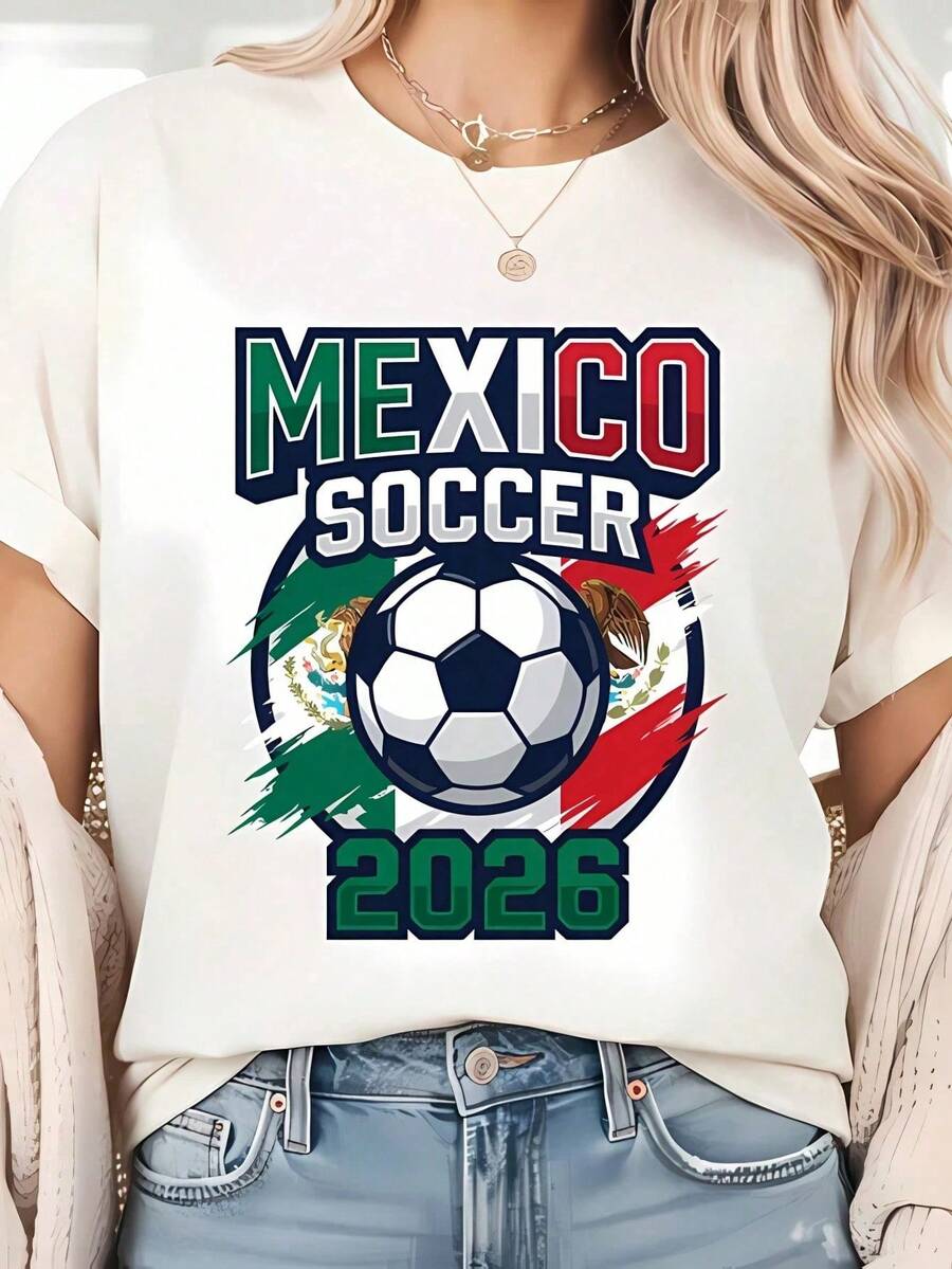 Camiseta de la Selección Mexicana para la Copa Mundial 2026 – Ropa para aficionados mexicanos, diseño unisex - Negro - Ver 1