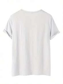 Sexy Lip Print Short Sleeve T-Shirt, Women's Casual Clothing, Mother's Day Gift, Loose And Comfortable Summer Outfits For Women. - 白色 - 查看 2
