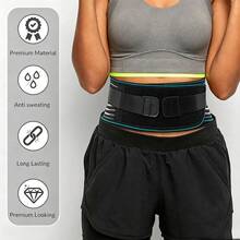Lightweight Waist Brace Under Clothes - Breathable & Adjustable Lumbar Support Belt For Home, Work And Exercise - Suitable For Women & Men - Black - View 6