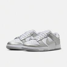 女子WMNS NIKE DUNK LOW運動休閒鞋低幫FV1311-100 - 銀色 - 查看 5