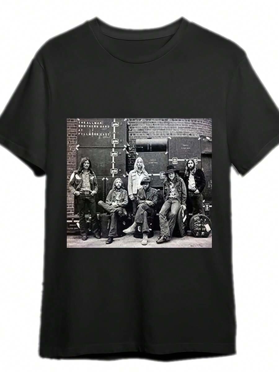 2026 Nueva Camiseta Vintage de Talla Grande para Hombre y Mujer, Unisex, con Diseño Retro del Concierto Fillmore East Recordings de 1971, Suave, Esencial para Ropa Casual de Calle en Todas las Temporadas, Estilo Versátil para Todas las Temporadas, Económica. Con un corte nítido y estilizado, esta prenda crea un aspecto limpio y vibrante cuando se lleva puesta.Su silueta holgada pero favorecedora se adapta a todo tipo de cuerpos, ofreciendo un estilo que es a la vez casual y con un toque de elegancia. - Negro - Ver 1